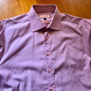 Thomas Pink Slim Fit Dress Shirt 15.5"